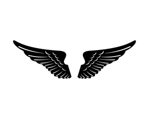 Unique Wings Bird Abstract Symbol Icon Logo Silhouette