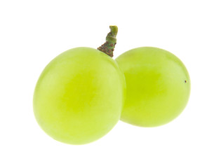 green grapes isolated on white background