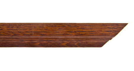 wooden baguette isolated on white background