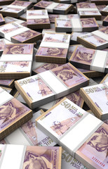 Stack of Colombian Pesos
