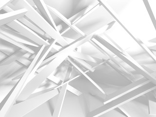 Abstract Modern White Architecture Background