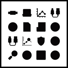 data vector icons set. line graph, internet, laptop and calculator in this set.