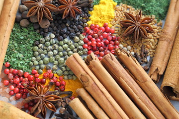 Spices and herbs.