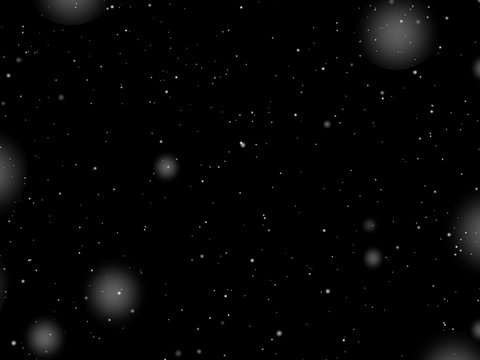 Snow texture on black background.