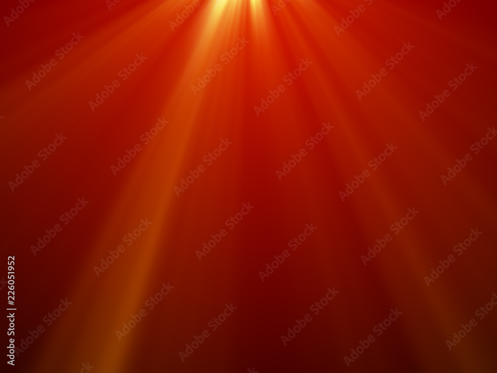 Wall mural shiny lights on red background with space for your text.