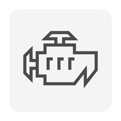 engine icon black