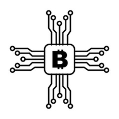 bitcoin cryptocurrency virtual circuit security image