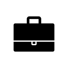 Briefcase vector icon, bag symbol. Simple illustration, flat design for web or mobile app
