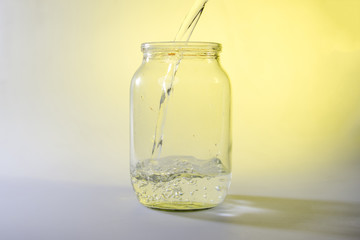 Jar with water