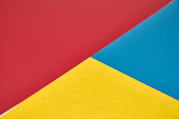 red, yellow and blue pastel paper color for background