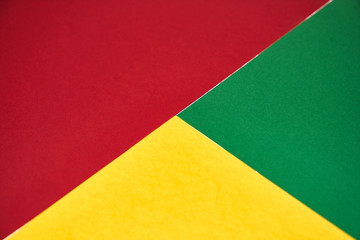 red, yellow and green pastel paper color for background