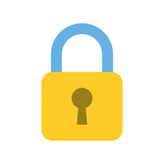 padlock security protection isolated image