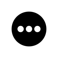 More vector icon, point symbol. Simple illustration, flat design for web or mobile app