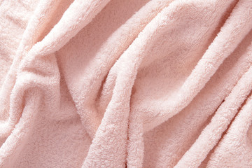 Wrinkled terry towel texture, closeup