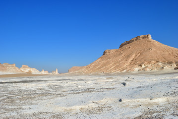 Aqabat mountains in Sahara, Egypt