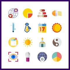 abstract icon. church and eye scan vector icons in abstract set. Use this illustration for abstract works.