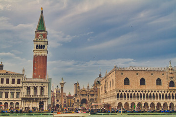 Obraz premium Classic view of Venice, Italy at the entrance to St. Mark's Square