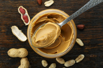 peanut butter on the table