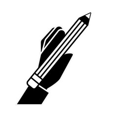 graphic design hand holding pencil