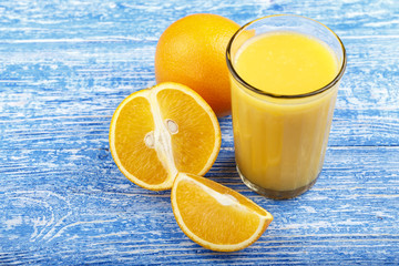 orange fresh on the table