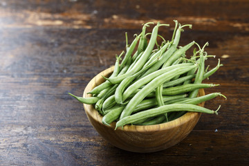 green beans in a plate