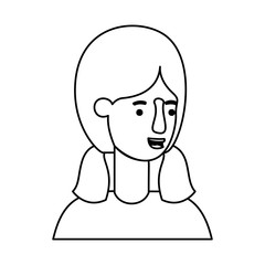 beautiful and young woman character