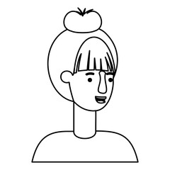 beautiful and young woman character