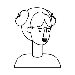 beautiful and young woman character