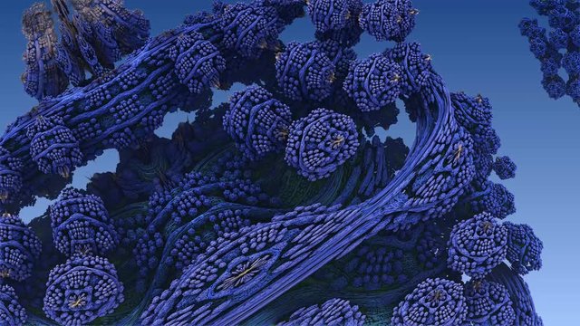 abstract mathematics fractal visualisation computer generated animation rendering 4K