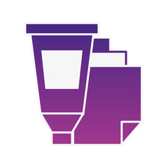 graphic design color paint tuber and papers