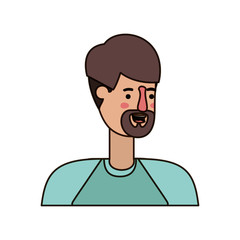 young man with beard avatar character
