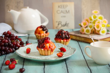 Фруктовая корзинка к чаю