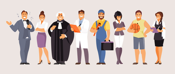 Fototapeta premium Collection of professions, part 1