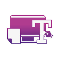 graphic design type tool fountain pen paper