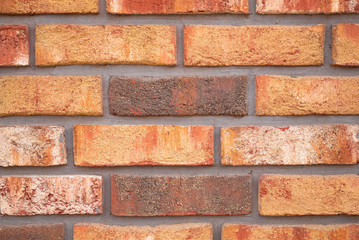 Orange brick wall texture
