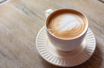 A cup of coffee on table