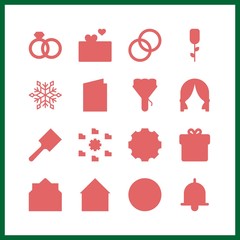 decor icon. wedding arch and wedding rings vector icons in decor set. Use this illustration for decor works.