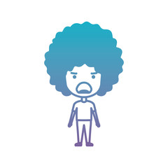 cartoon man angry kawaii character