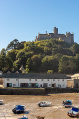 St Michael's Mount sits in Mounts Bay off the southern Cornish coastline
