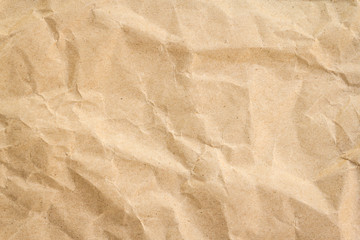 Brown wrinkle recycle paper background