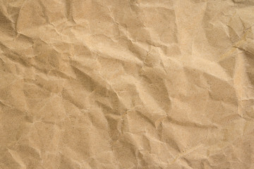 Brown wrinkle recycle paper background
