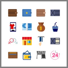 pay icon. to accept and money icons vector icons in pay set. Use this illustration for pay works.