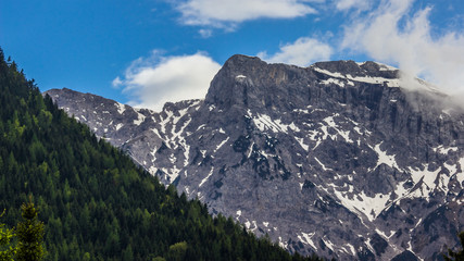 Fototapeta na wymiar Beautiful alpine view at the Achensee - Tyrol - Austria