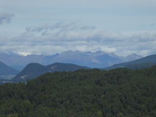 Fototapeta premium summit rock panorama landscape of the mountains in south tyol italy europe 