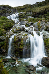 Waterfall cascade in New Zealand