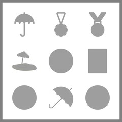 9 award icon. Vector illustration award set. certificate and medal icons for award works