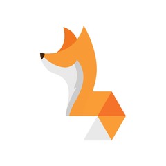 Fox Minimalist Modern Abstract Creative Icon Logo Design Template Element Vector