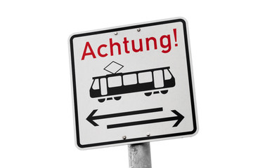 Tramverkehr Verkehrsschild