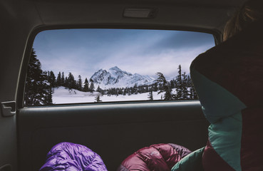 Hiking landscapes with night scapes and stars including outdoor beautiful wall art and office decor. Tenting in the Cascades of North America.