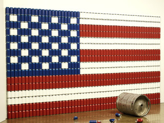 american flag backdrop